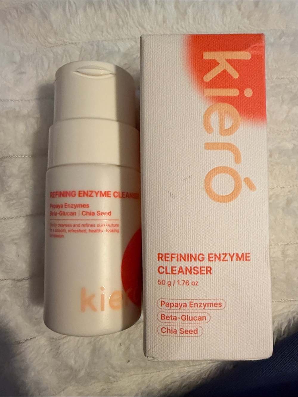 Kierō Refining Enzyme Cleanser — White & Orange - Daily Exfoliating Cleanser